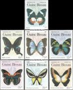Známky Guinea Bissau 1984 Motýle séria MNH - Kliknutím na obrázok zatvorte -